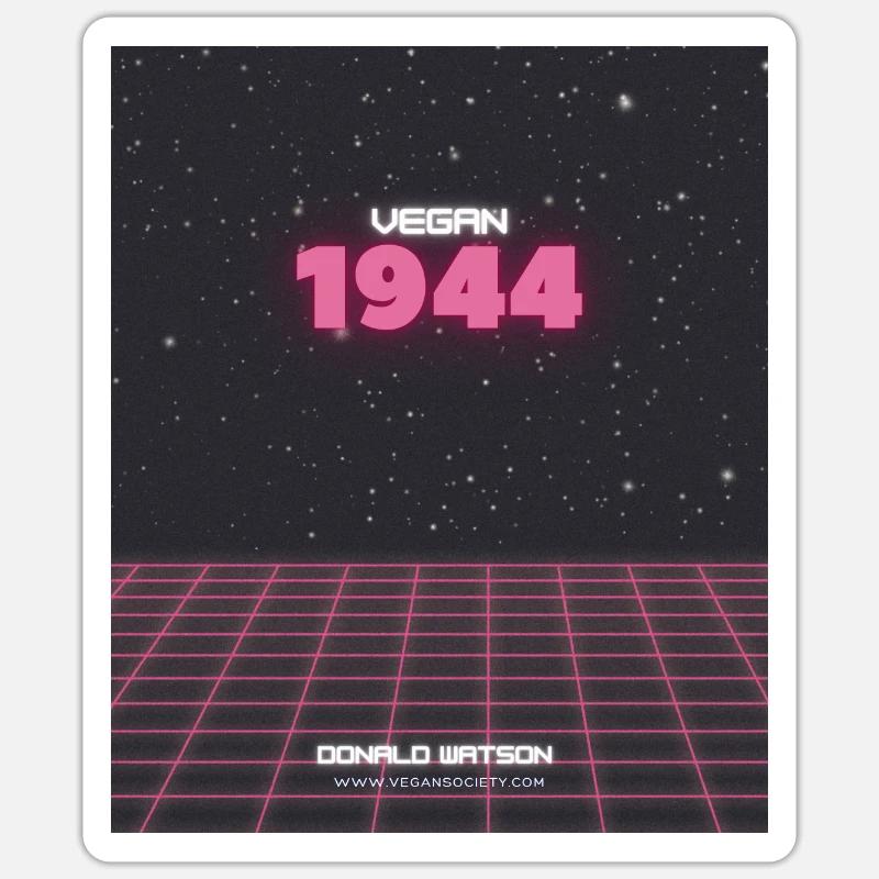 Lost in Space - Sticker Größe S (10 x 10 cm) - Mattweiß
