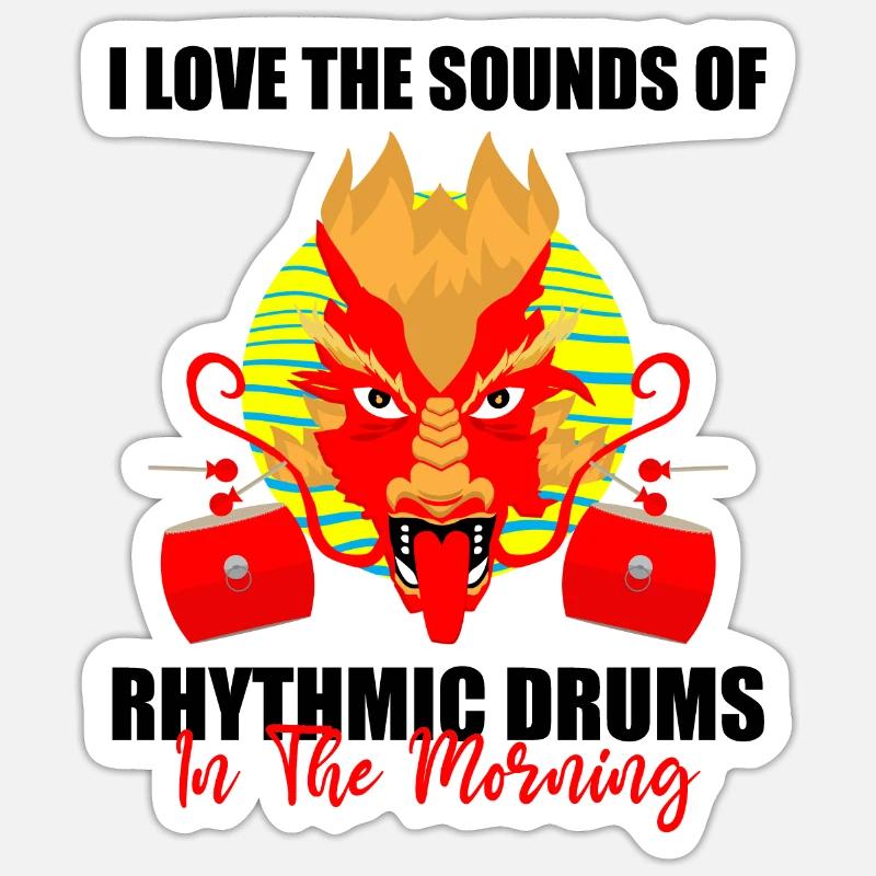 Conception de course de bateaux-dragons pour Dragon Boating Sticker taille S (10 x 10 cm)