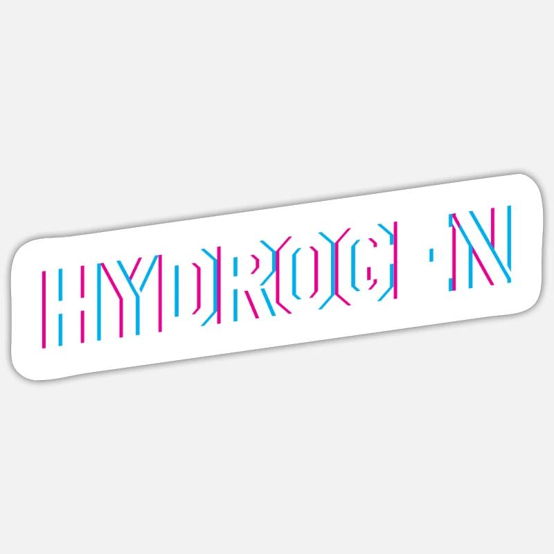 Hydrogen Energy Hydrogen Element Sticker size S (10 x 10 cm)