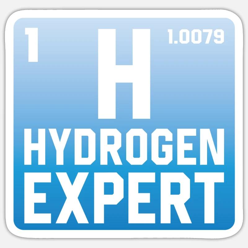 Hydrogen Expert Hydrogen Energy Element Sticker size S (10 x 10 cm)