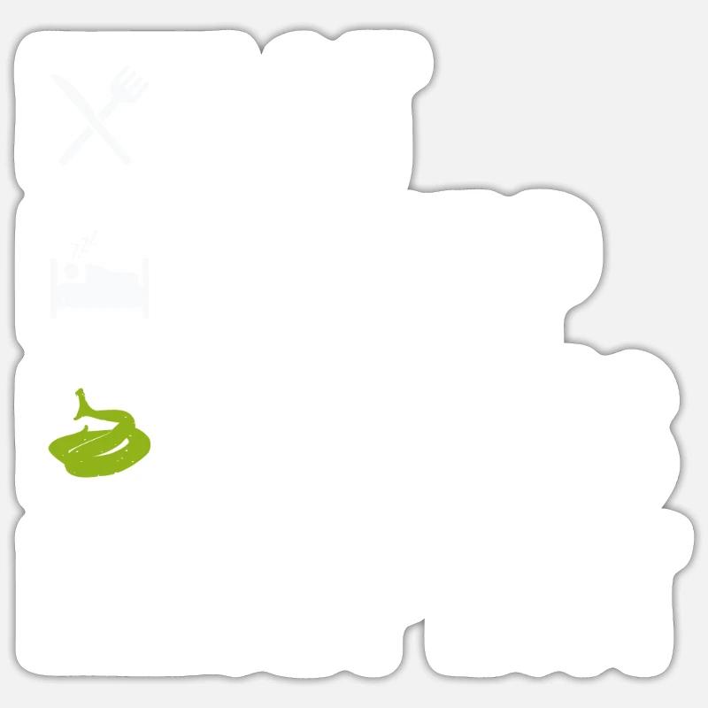 Snake Gift Snake Lover - Sticker size S (10 x 10 cm) - white matte
