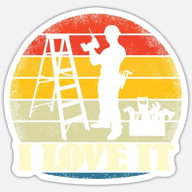 Artisans d’idées cadeaux DIY - Sticker taille S (10 x 10 cm) - blanc mat