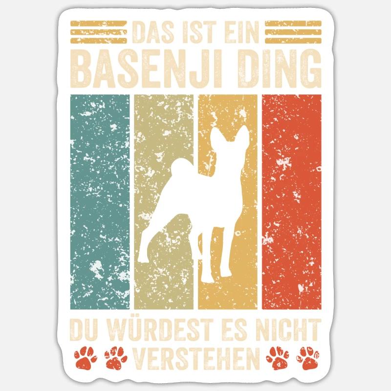 Das ist ein Basenji Ding Sticker Größe S (10 x 10 cm)