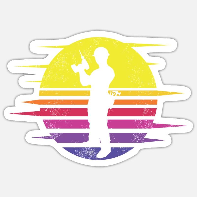 Artisans d’idées cadeaux DIY - Sticker taille S (10 x 10 cm) - blanc mat