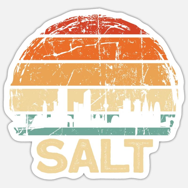 Sel - Sticker taille S (10 x 10 cm) - blanc mat