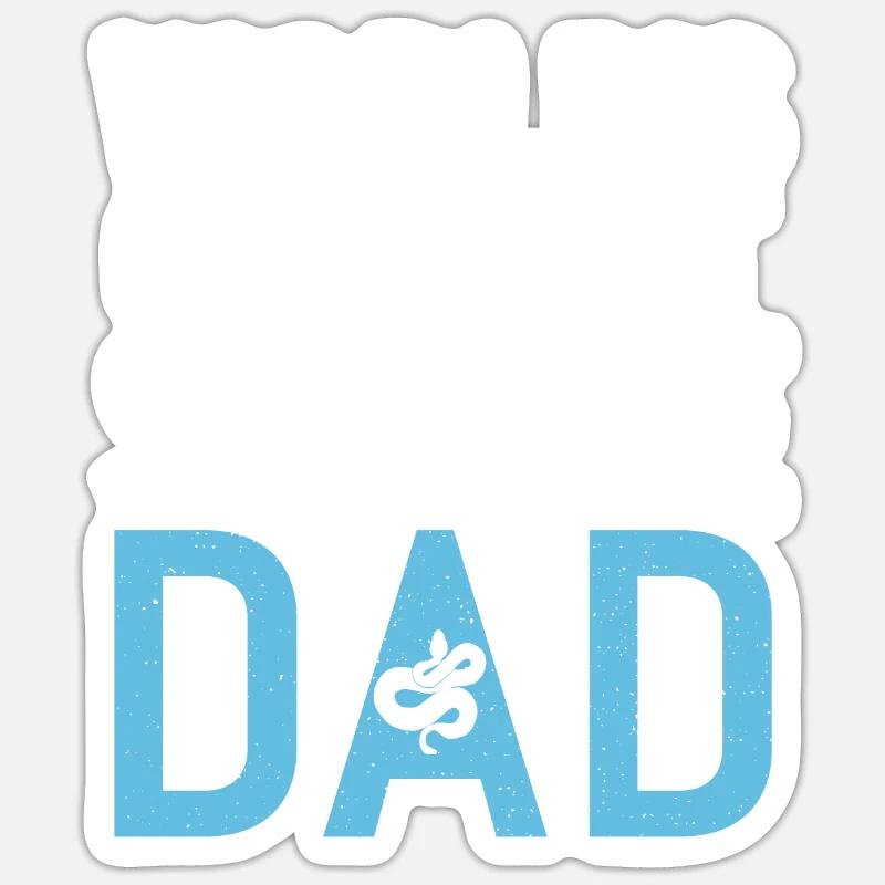 Snake Gift Snake Lover - Sticker size S (10 x 10 cm) - white matte