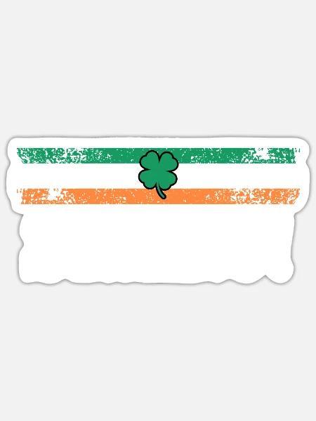 Slainte Irland Trinkspruch - Sticker Größe S (10 x 10 cm) - Mattweiß