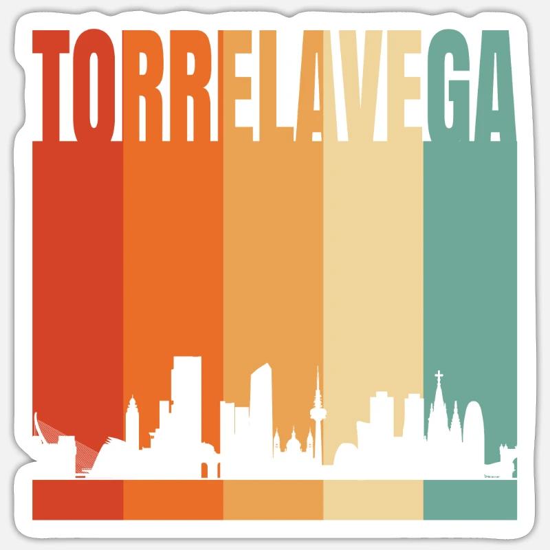 Torrelavega - Sticker size S (10 x 10 cm) - white matte