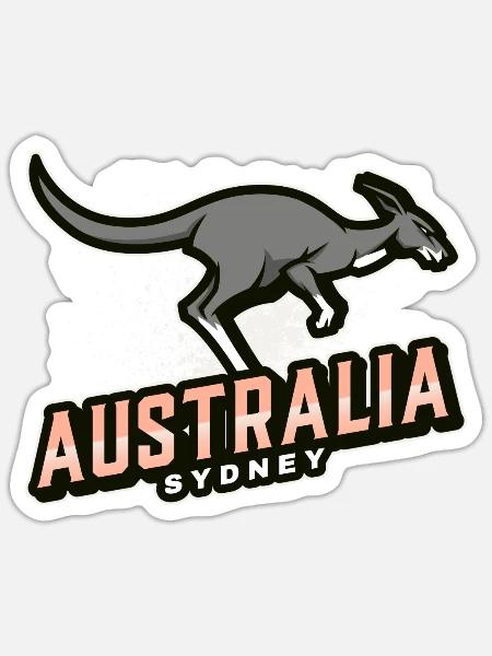 Australia sydney - Sticker Größe S (10 x 10 cm) - Mattweiß