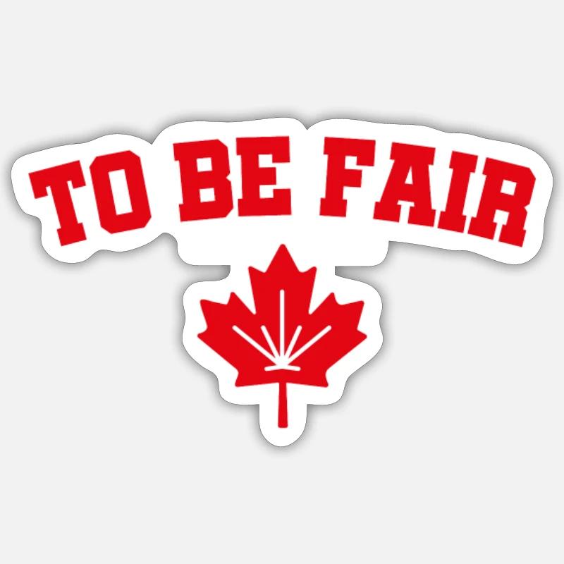 Fun Canada gift for a Canadian - Sticker size S (10 x 10 cm) - white matte