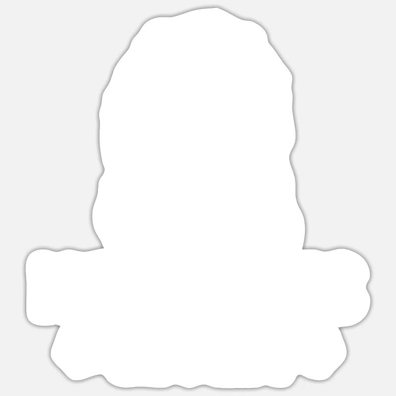 Sheepadoodle Doodle Dog - Sticker taille S (10 x 10 cm) - blanc mat