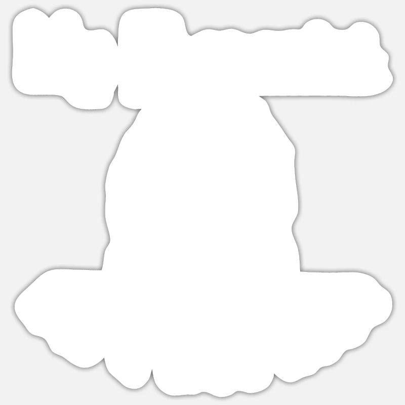 Sheepadoodle Doodle Hund Sticker Größe S (10 x 10 cm)