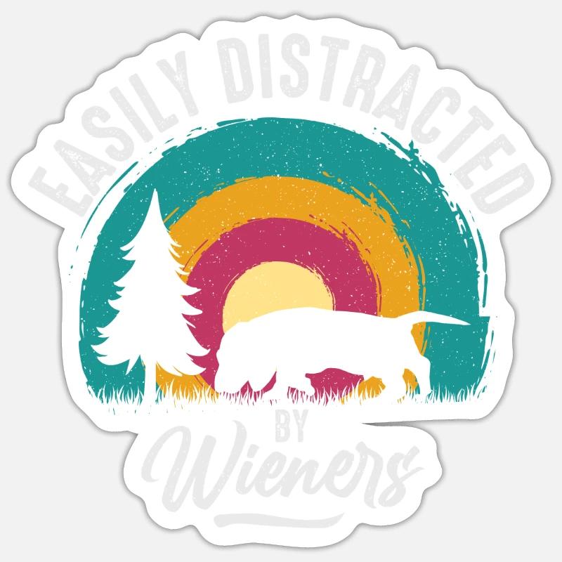 Saucisses facilement déviables Sticker taille S (10 x 10 cm)