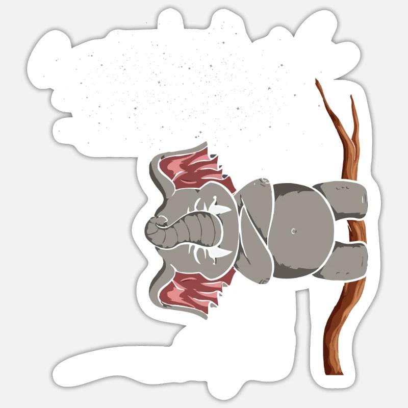 Funny Be Different Elephant Sticker size S (10 x 10 cm)