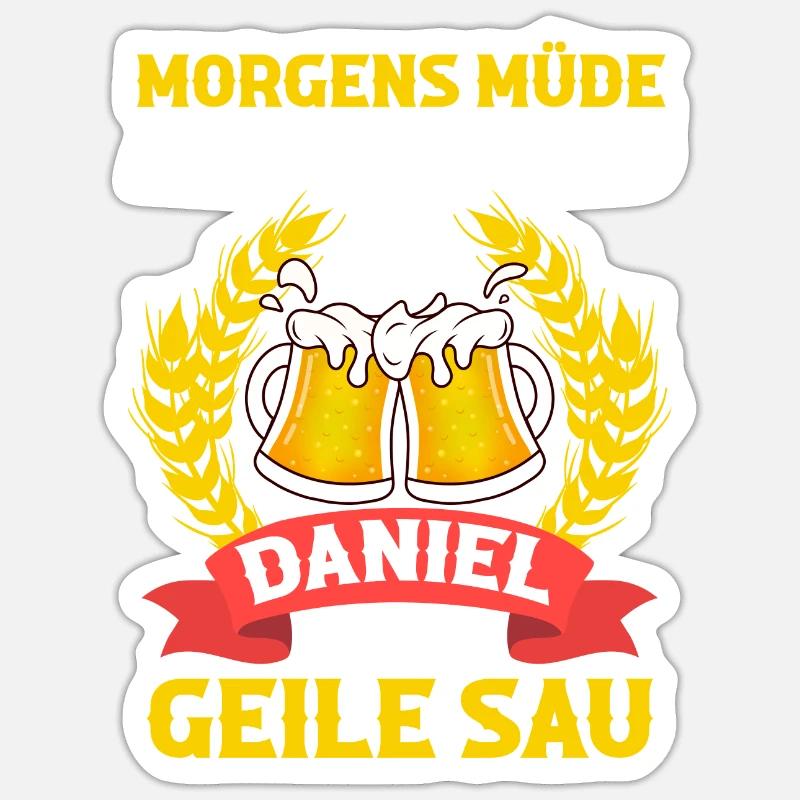 Daniel - Sticker Größe S (10 x 10 cm) - Mattweiß