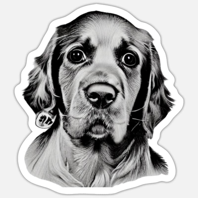 cocker Sticker taille S (10 x 10 cm)