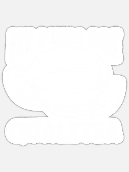 Teetrinker Geschenk Tasse Tee Liebhaber - Sticker Größe S (10 x 10 cm) - Mattweiß