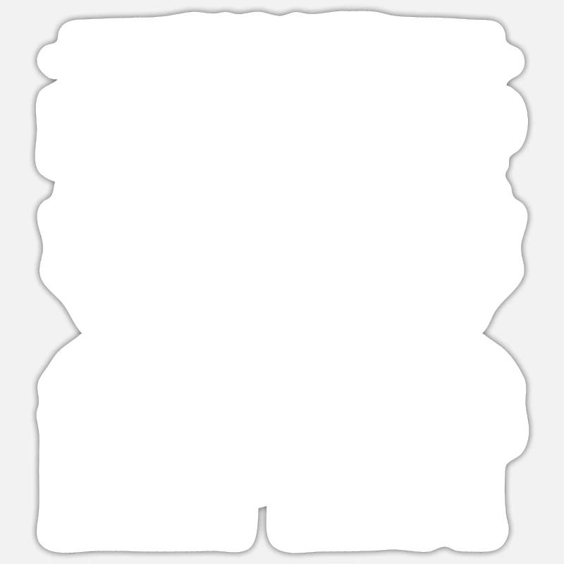 Oubliez de manger et de dormir, jouez simplement de la cornemuse et répétez - Sticker taille S (10 x 10 cm) - blanc mat