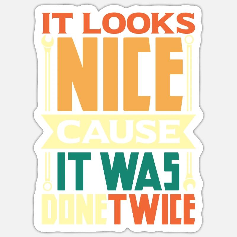 Serrurier Outilleur - Sticker taille S (10 x 10 cm) - blanc mat