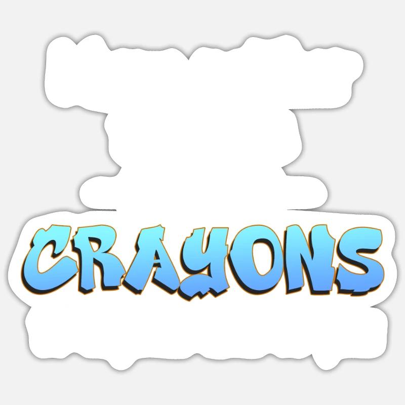 Ich habe nicht die Zeit oder die Buntstifte Sticker Größe S (10 x 10 cm)