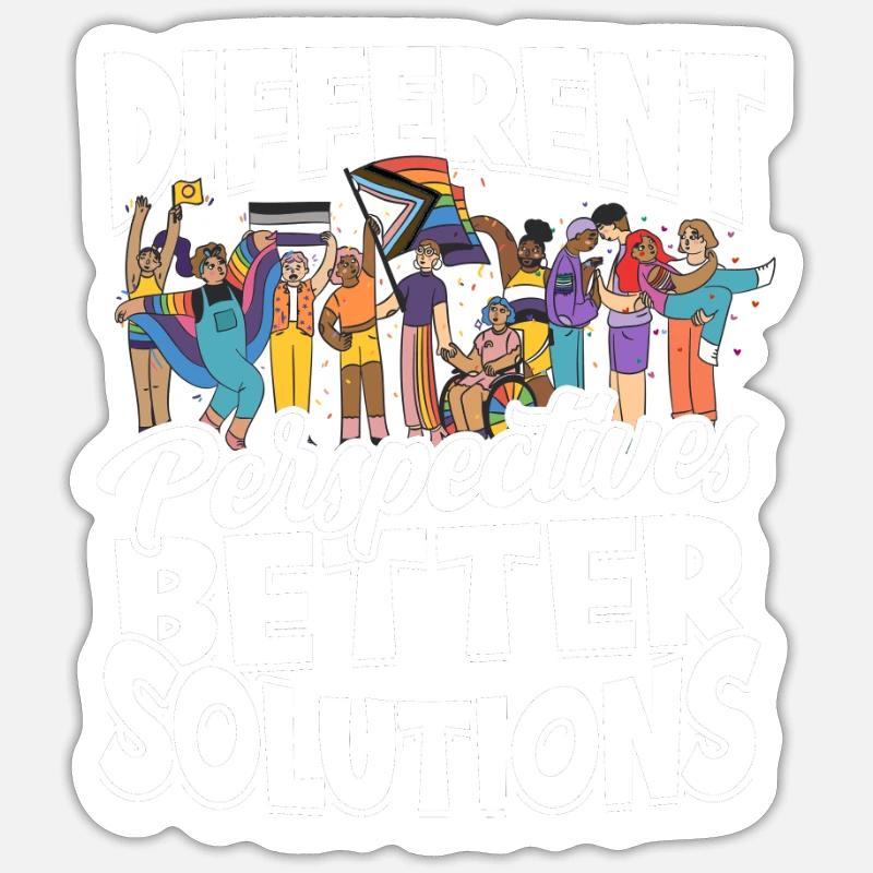 Des perspectives différentes, de meilleures solutions - Sticker taille S (10 x 10 cm)