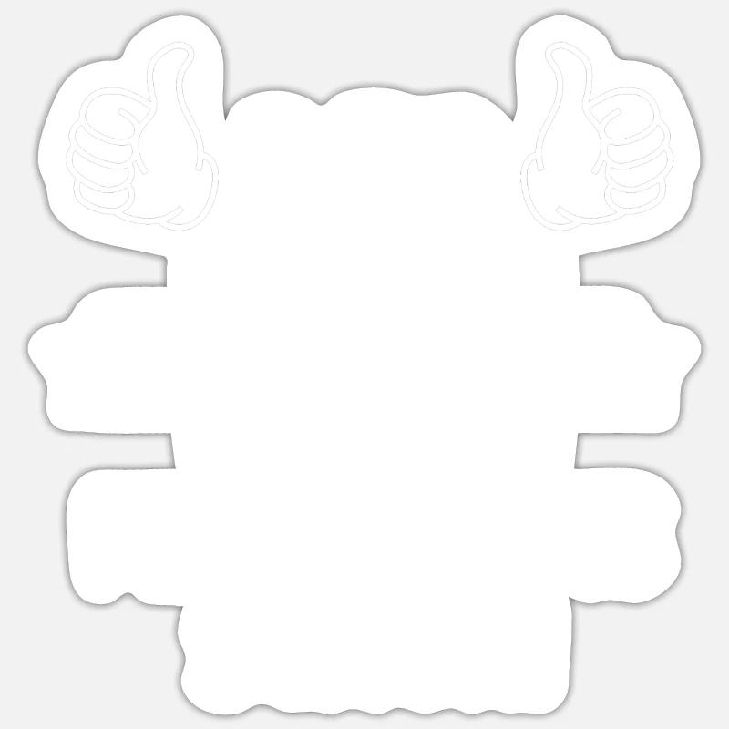 Kai - Sticker Größe S (10 x 10 cm) - Mattweiß