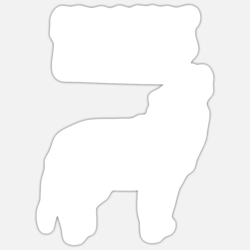 Mir Doch Egal Wolf - Sticker Größe S (10 x 10 cm) - Mattweiß