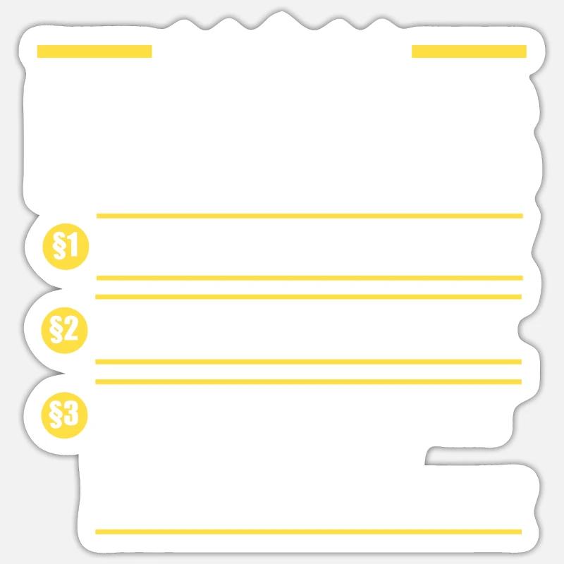 Markus - Sticker size S (10 x 10 cm) - white matte