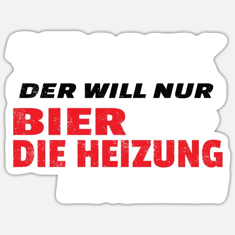 Heimwerker Geschenkidee Handwerker - Sticker Größe S (10 x 10 cm) - Mattweiß