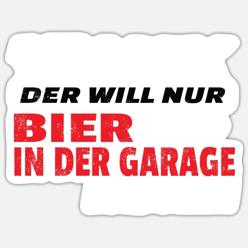 Heimwerker Geschenkidee Handwerker - Sticker Größe S (10 x 10 cm) - Mattweiß