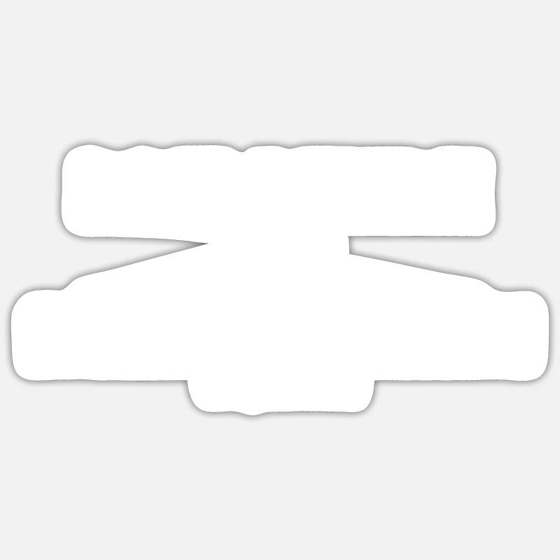 Artisans d’idées cadeaux DIY - Sticker taille S (10 x 10 cm) - blanc mat