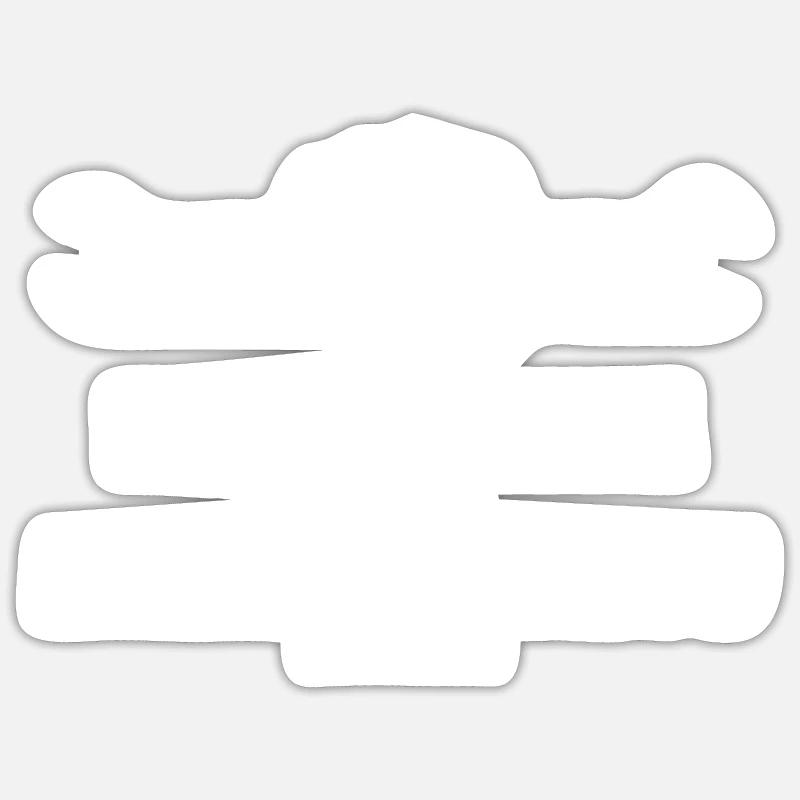 Artisans d’idées cadeaux DIY - Sticker taille S (10 x 10 cm) - blanc mat