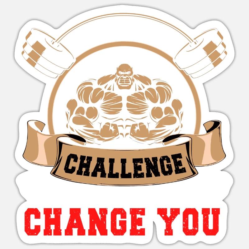 If it doesn't challenge you... Sticker size S (10 x 10 cm)