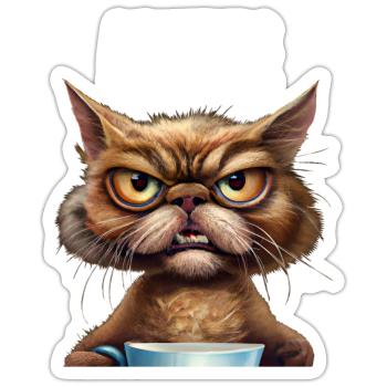 Anstaltsleitung - Sticker Größe S (10 x 10 cm) - Mattweiß - Vorne