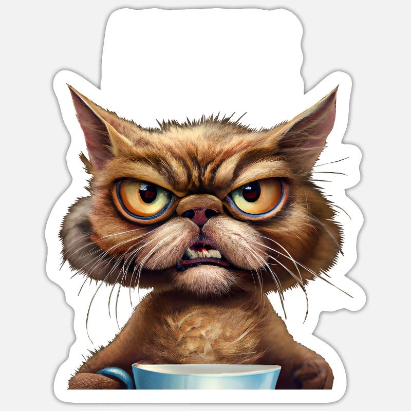 Anstaltsleitung - Sticker Größe S (10 x 10 cm) - Mattweiß