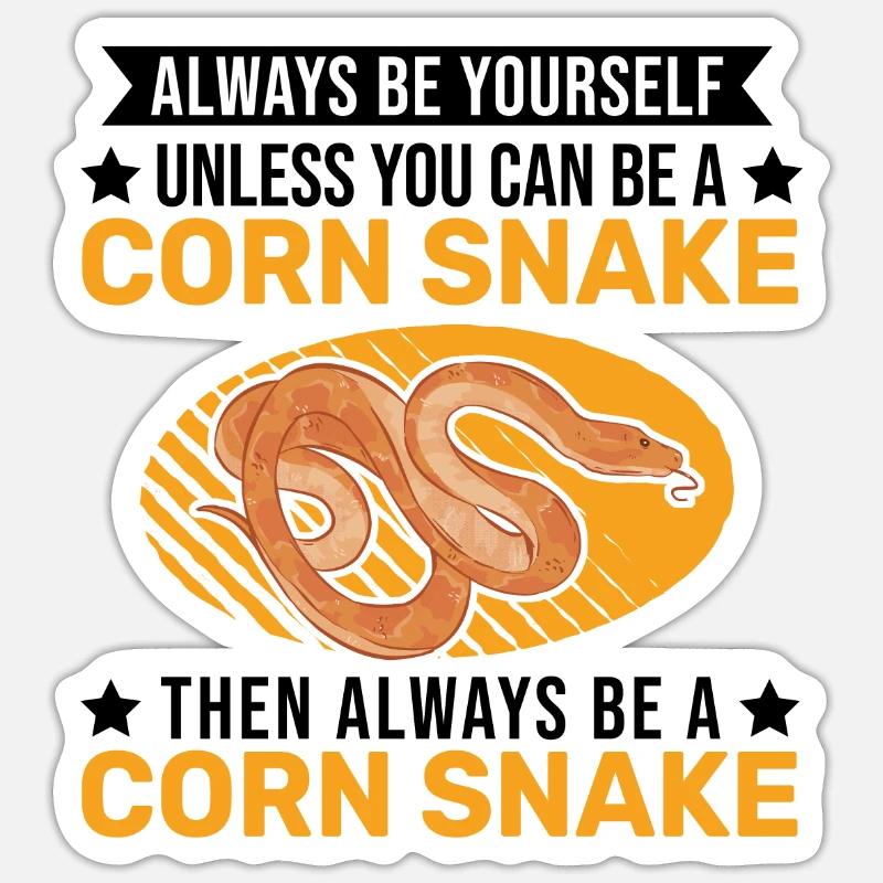 Corn Snake Gift Corn Snake - Sticker size S (10 x 10 cm) - white matte