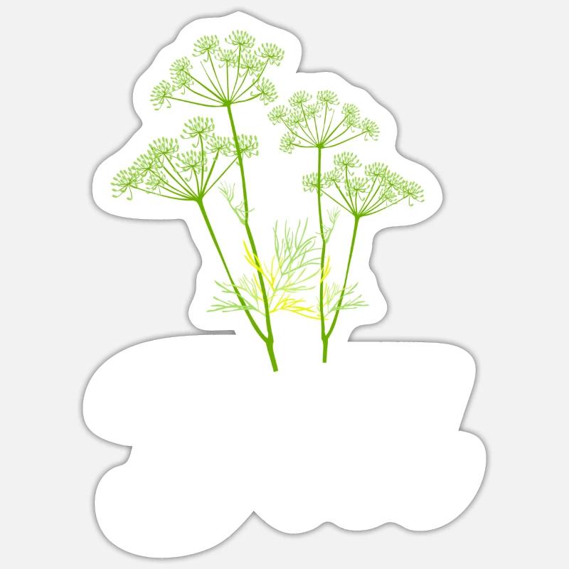 Aneth - Sticker taille S (10 x 10 cm) - blanc mat