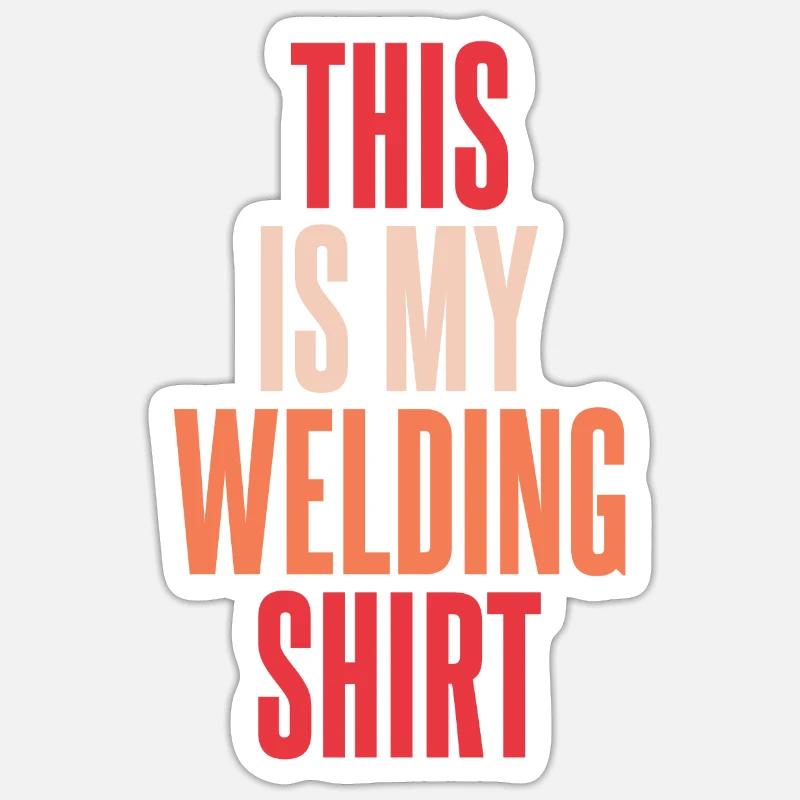 Welder locksmith funny - Sticker size S (10 x 10 cm) - white matte