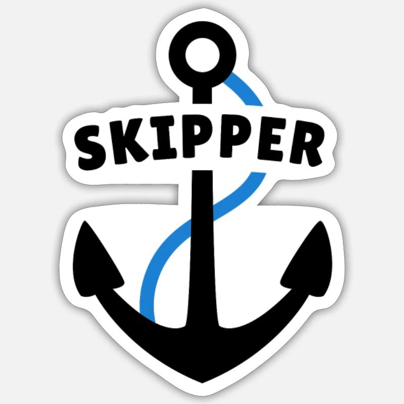 Skipper Sticker Größe S (10 x 10 cm)