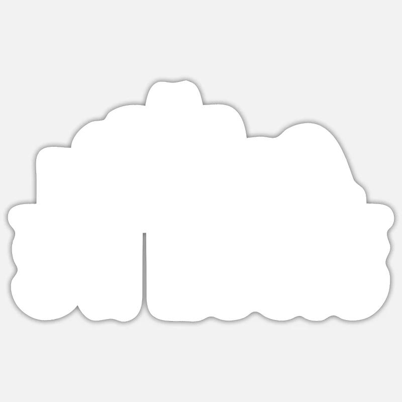 St Louis Skyline - Sticker size S (10 x 10 cm) - white matte