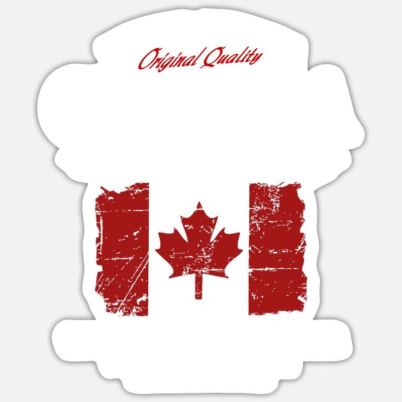 Kanada - Maple Leaf - Canada - Sticker size S (10 x 10 cm) - white matte