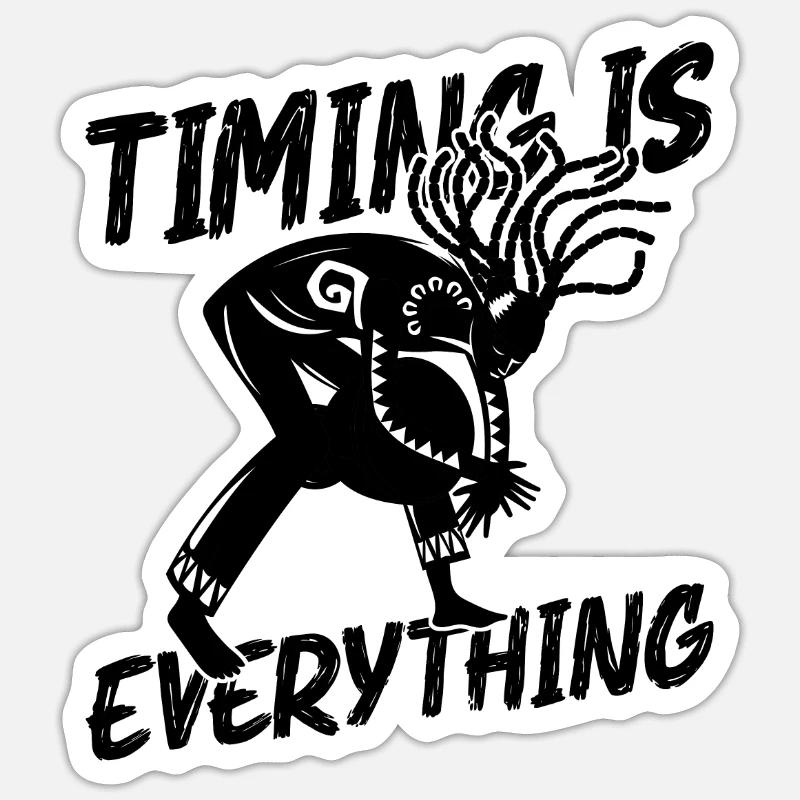 Timing Is Everything Djembe Drumming Djembe Player Sticker size S (10 x 10 cm)