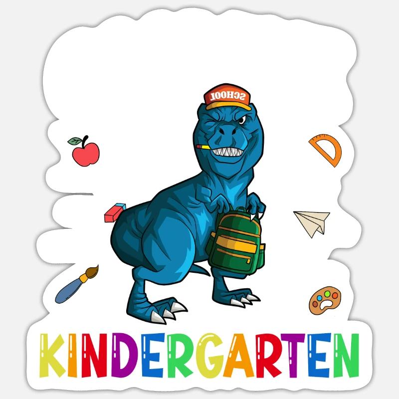 Goodbye Kindergarten - Sticker Größe S (10 x 10 cm) - Mattweiß