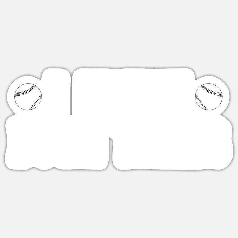 I hate both teams baseball Sticker Größe S (10 x 10 cm)