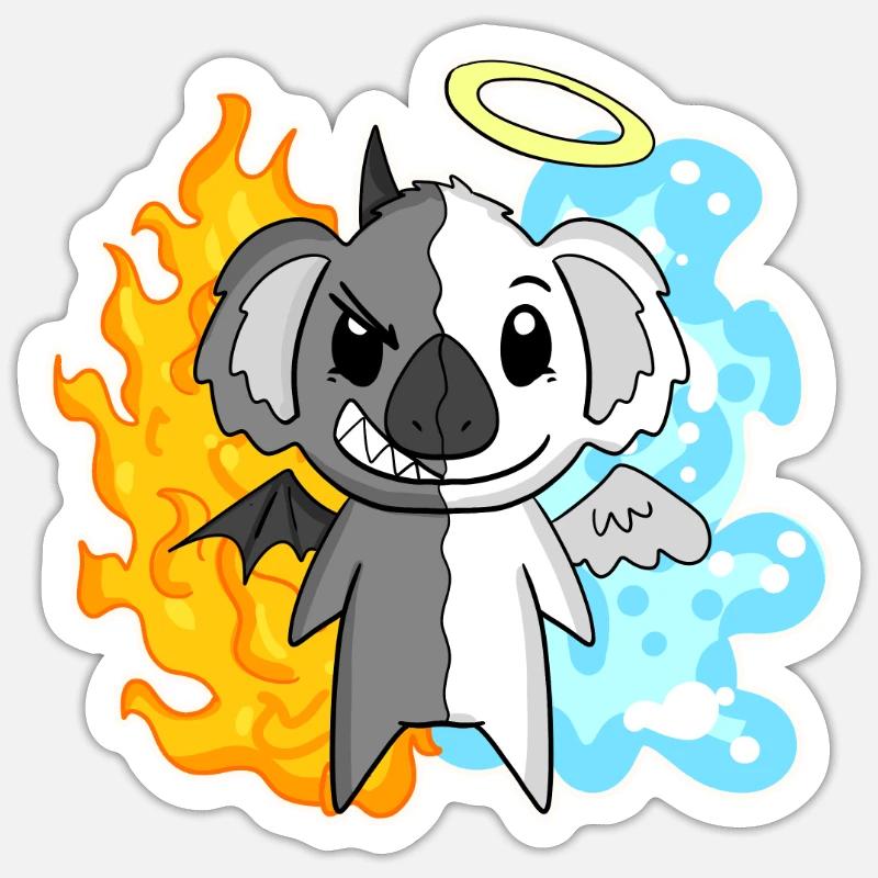 Koala - Anges et Diables Sticker taille S (10 x 10 cm)