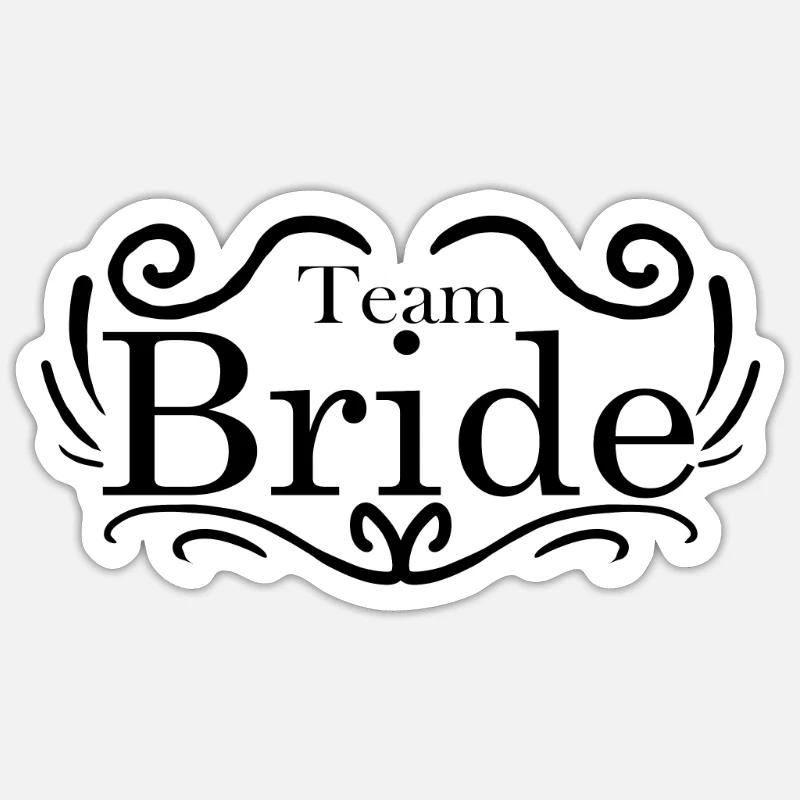 Épouse de l’équipe - Sticker taille S (10 x 10 cm) - blanc mat