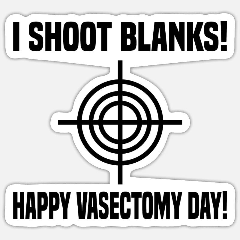 Chirurgie de vasectomie - Sticker taille S (10 x 10 cm) - blanc mat