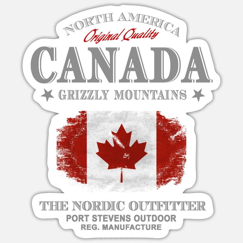 Kanada - Maple Leaf - Canada Sticker taille S (10 x 10 cm)