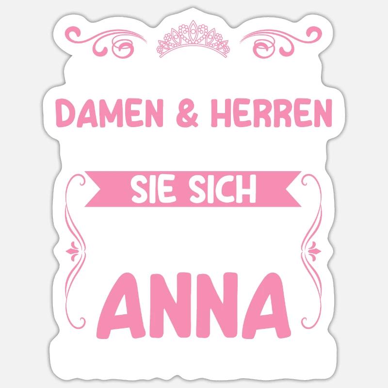 Anna Sticker Größe S (10 x 10 cm)