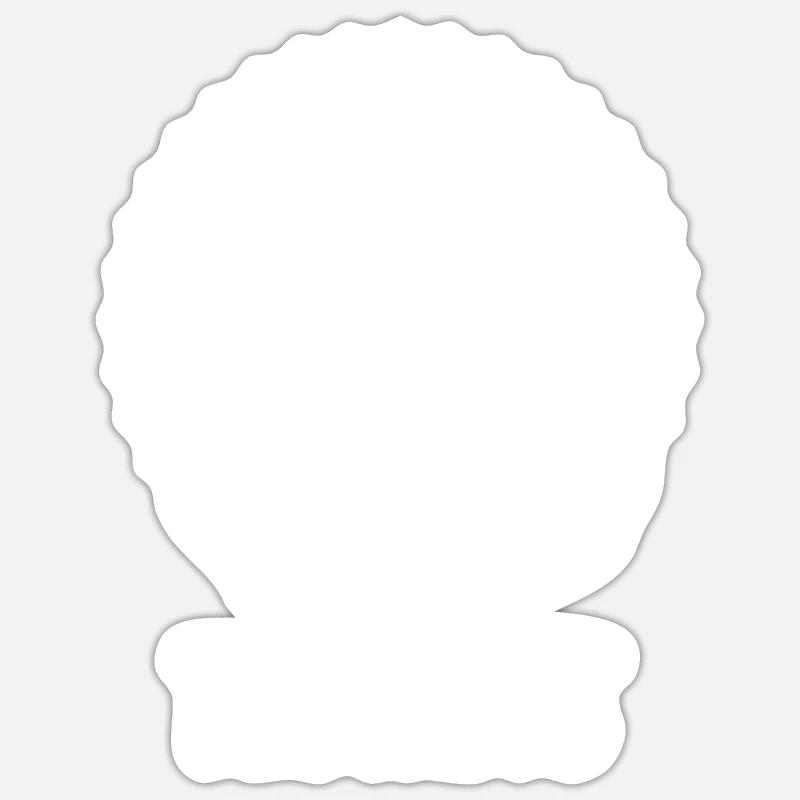 Bouddha bouddhiste drôle - Sticker taille S (10 x 10 cm) - blanc mat